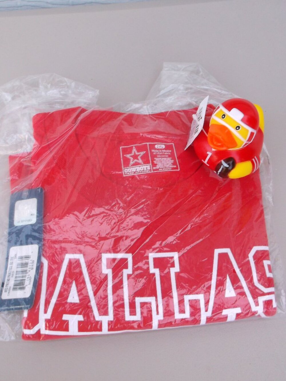 Dallas Cowboys Red Promo Practice Tee | 2XL | NWT | NFL Official + Football Duck